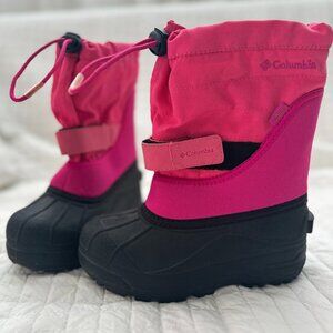 Columbia Twin Tundra Kid Size 13 US (5-6.5 Y ) Waterproof Winter Snow Boot Pink